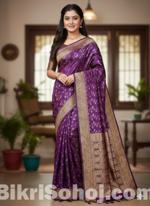 Kashmeri Katan Saree